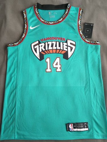 NBA 14 Dieng Grizzlies Maillot Retro green imprimé